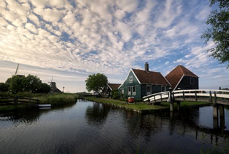 Zaanse Schans is a neighbourhood of Zaandam, near Zaandijk in the Netherlands.
It has a collection of well-preserved historic windmills and houses, Holland