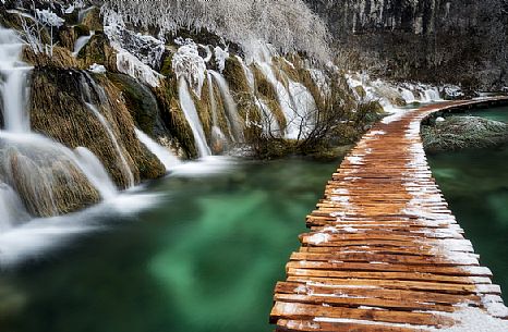Waterfalls in Plitvice National park, Croatia