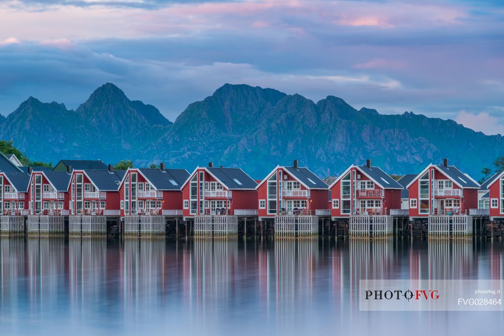 Traditional fishingl houses in Lofoten Islands, Norway