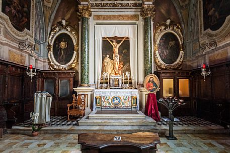 Benedectine Abbey of Monte Oliveto Maggiore, Crete Senesi, Orcia valley, Tuscany, Italy