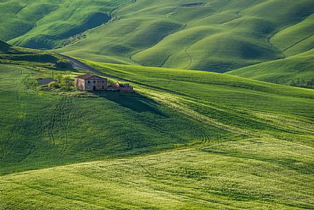 Spring in the Crete Senesi, Orcia valley, Tuscany, Italy