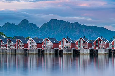 Traditional fishingl houses in Lofoten Islands, Norway