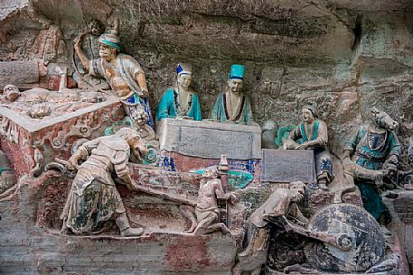 Dazu rock carvings area, Bei and Baoding Mountain in, Chongqing, China
