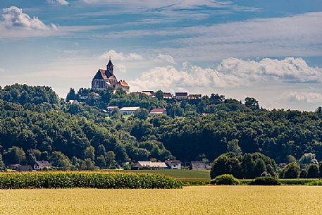 View of the Basilica Minor of Ptujska Gora, Majperk, Stiria, Slovenia, Europe