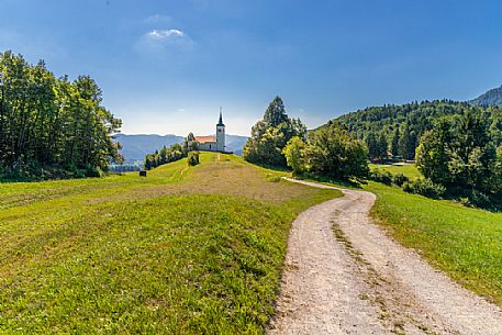 Traditional church of Krina Gora, kofja Loka, Slovenia, Europe