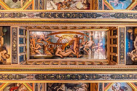 Room of the Elements or Stanza degli Elementi, Palazzo Vecchio, Piazza della Signoria, Florence, Tuscany, Italy, Europe